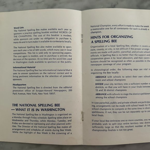 What Do You Want to Know About the National Spelling Bee? 1971 - Picture 5 of 7